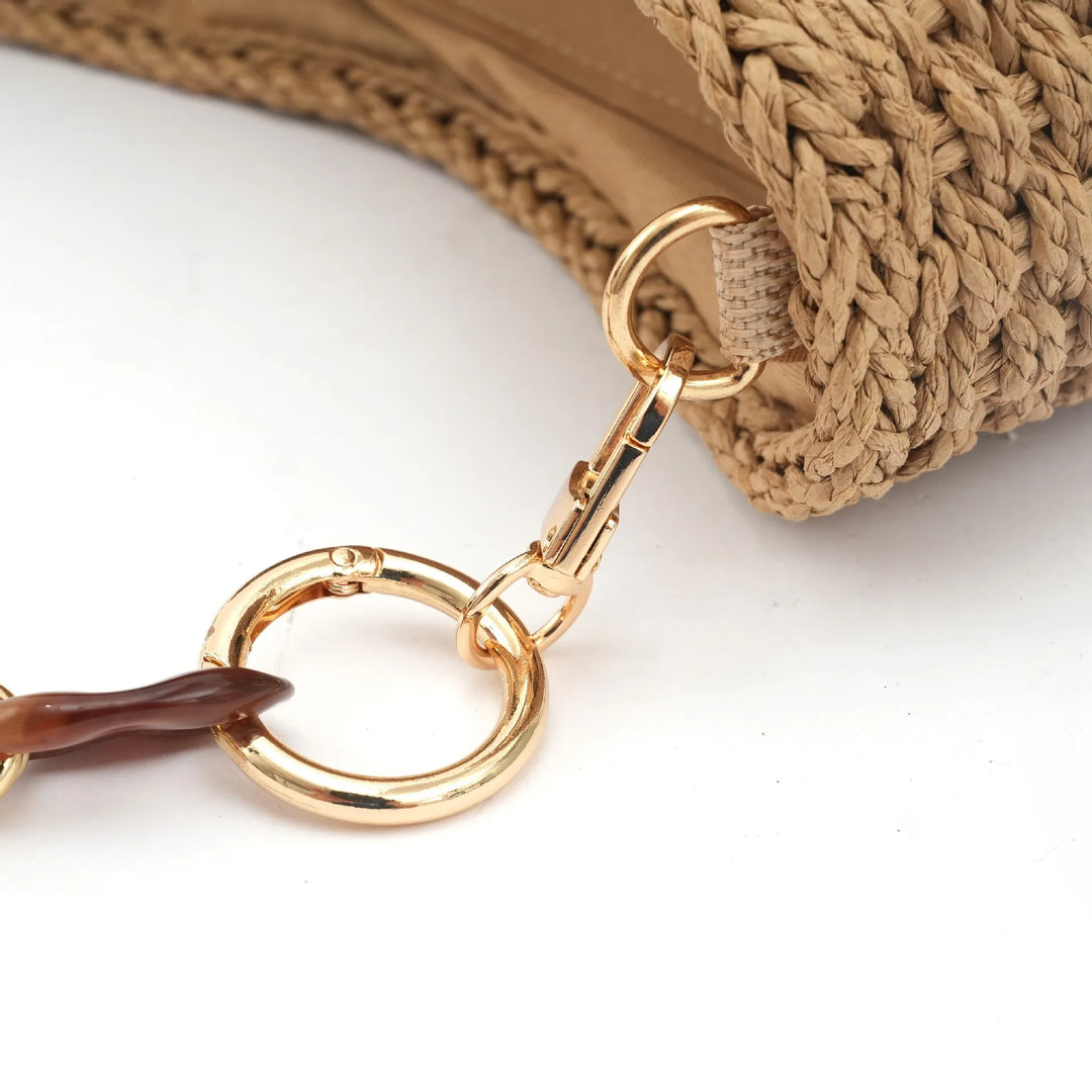 CAMILLA - RETRO STRAW SUMMER BAG