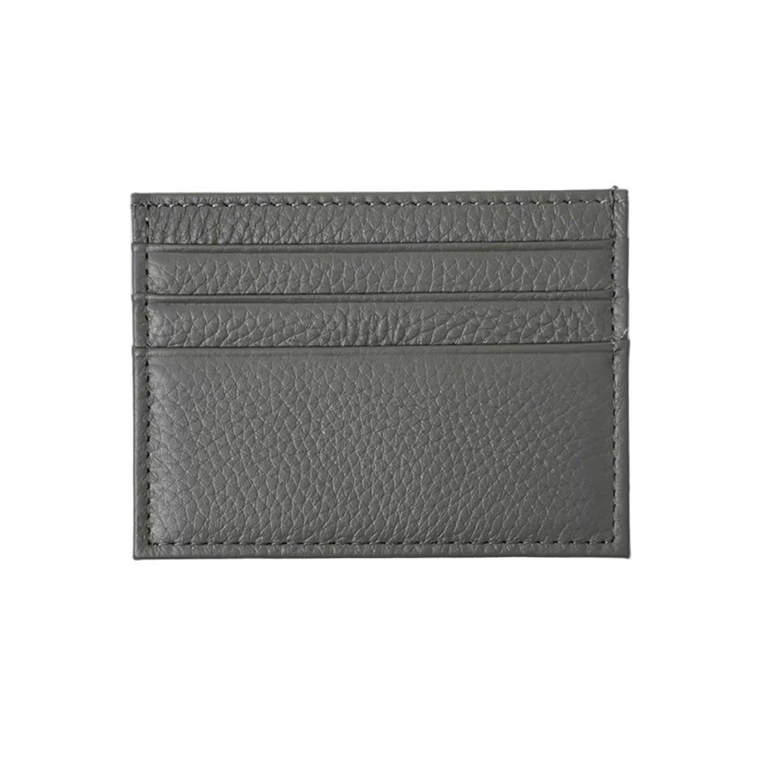 Full-Grain Leather Ultra-Thin Compact Card Case (Multi-Card Slots)