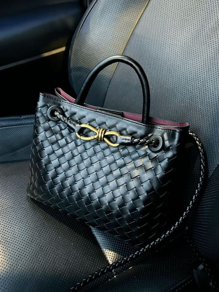 LUCIA - WOVEN CROSSBODY BAG