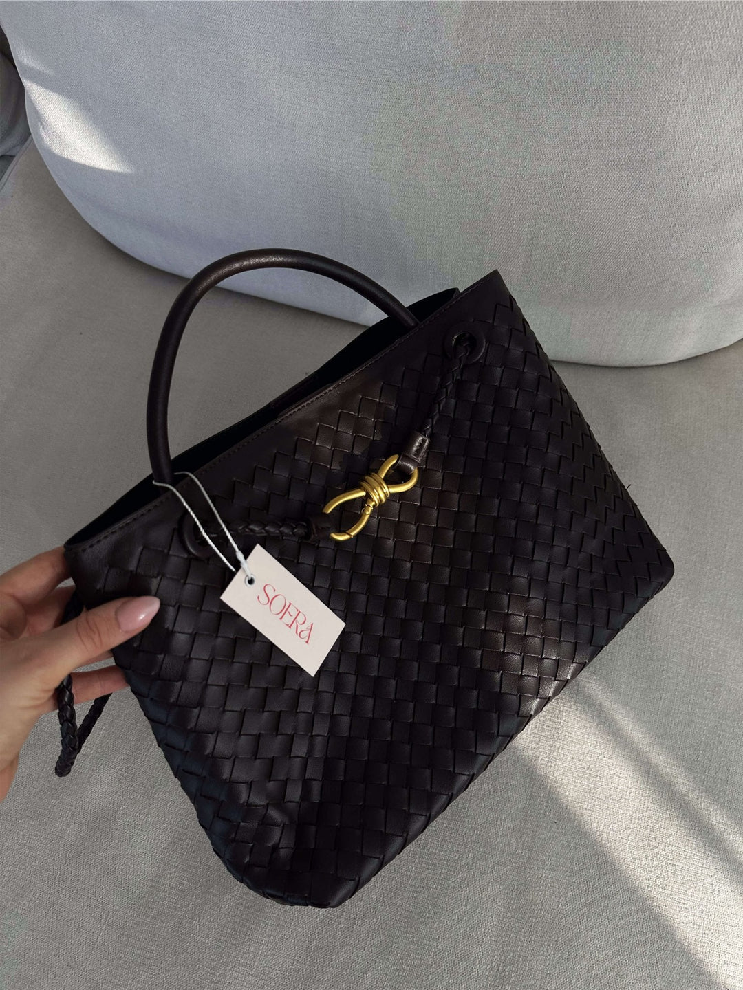 LUCIA - WOVEN CROSSBODY BAG